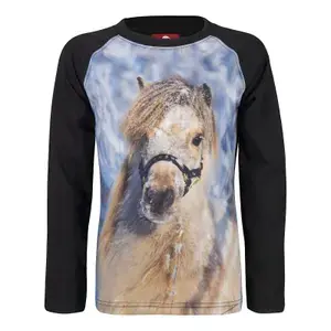 Lågt pris Red Horse Långärmad T-shirt för barn Pixel FW23