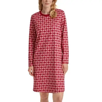 Kampanjpris Calida Family And Friends Short Nightdress Röd bomull X-Small Dam