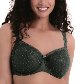 Snabb frakt Rosa Faia BH Selma Big Cup Underwire Bra Mörkgrön G 90 Dam