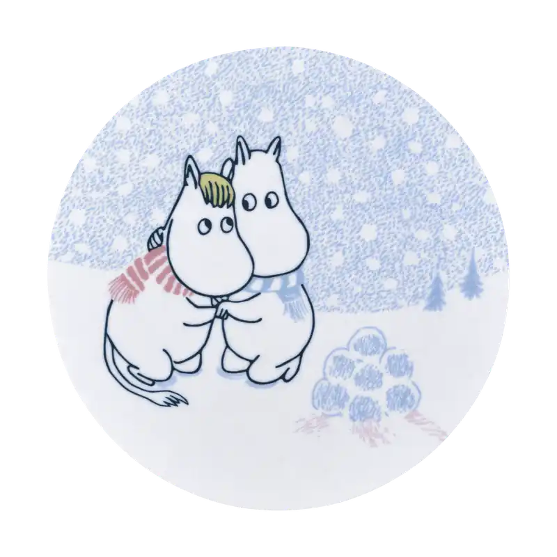 Muurla Mumin glasunderlägg Ø10 cm Let it snow Begränsad tid
