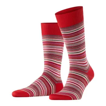 Handla nu Falke Strumpor Microblock Socks Röd Mönster bomull Strl 39/40 Herr