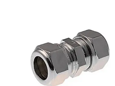 Bästa pris VSH-kompressionskoppling rak krom 10 mm