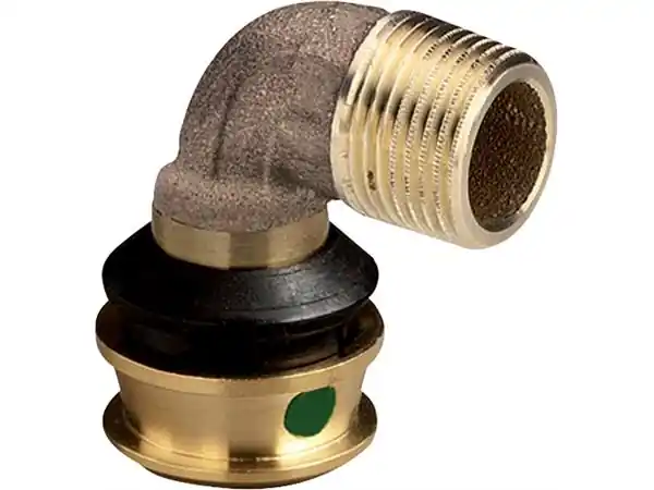 Populär Raxofix övergångsböj 90° 16 x 34 hylsa/nippel röd mässing