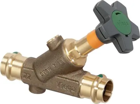 Easytop vinklad sätesventil 22 mm röd mässing Sista chansen