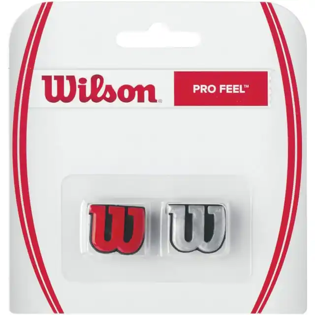 Handla nu Wilson Pro feel, Tennis, Silver, Svart, Röd, Blåsa, 2 styck