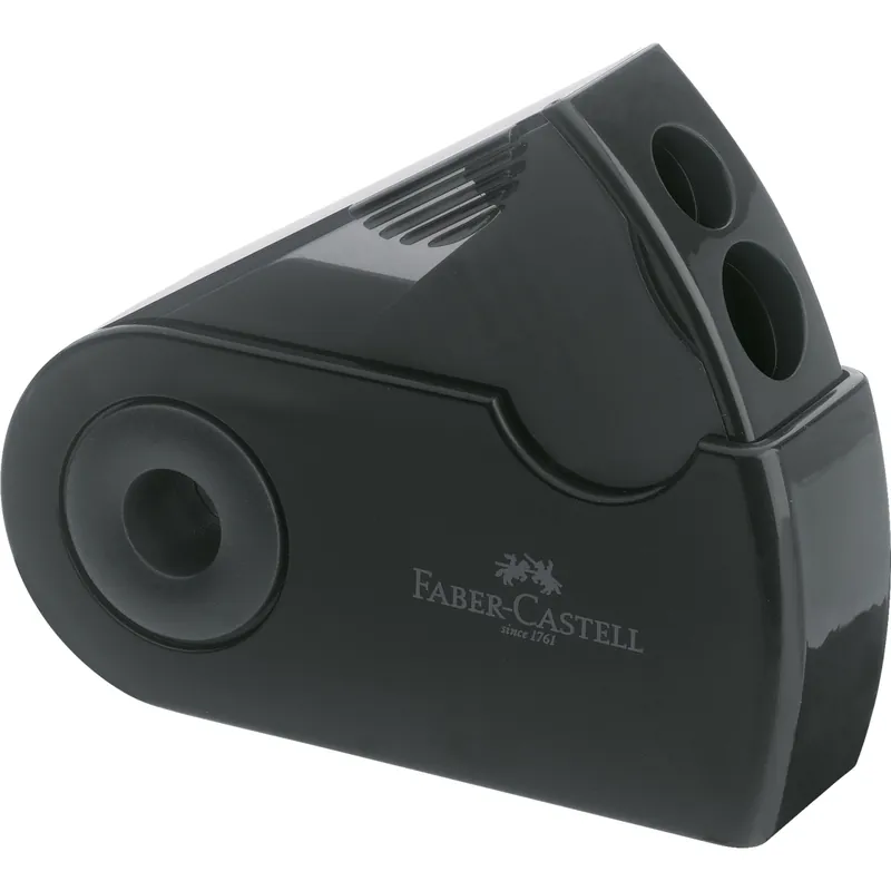 Rabatter Faber-Castell SLEEVE - Vässare - 2 hål - svart
