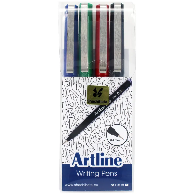 Fineliner Artline 200 Fine 0,4 4-set Reapris