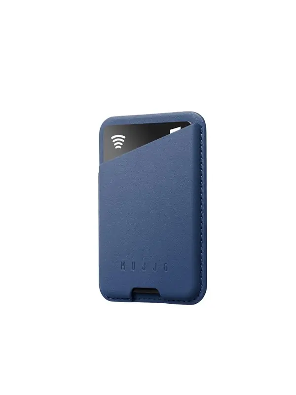 Mujjo Leather Magsafe Leather Card Wallet - The Ultimate Accessory for Your iPhone - Monaco Blue Säker betalning