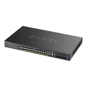 Zyxel GS2220-28HP - Switch - Administrerad - 24 x 10/100/1000 (PoE+) + 4 x kombinations-Gigabit SFP - rackmonterbar - PoE+ (375 W) Rabatt