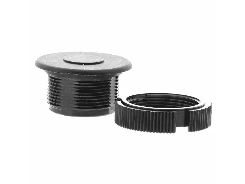 SCHNEIDER ELECTRIC Blindplugg svart plast 22mm, inkl. mutter Rabatter