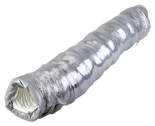 Duka flexslange Ø102X4000 mm - PE, Grå, 25 mm isolering Populärt val