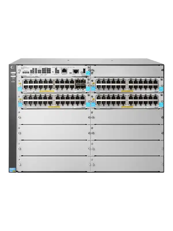 Outlet HPE Aruba 5412R 92GT PoE+ / 4SFP+ (No PSU) v3 zl2 - Switch - Administreret - 92 x 10/100/1000 (PoE+) + 4 x Gigabit SFP / 10 Gigabit SFP+ - monterbar på stativ - PoE+