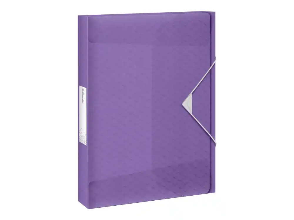 Kundfavorit Esselte Colour‘Breeze - Boxfil - ryggbredd 25 mm - för A4 - kapacitet 200 ark - genomskinlig lavendel