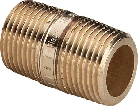 Kampanjpris Viega nippelrør 112 x 80 mm rødgods