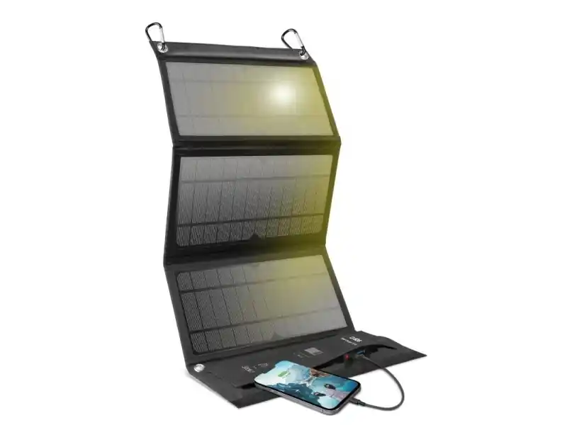 SBS bärbar solpanel 21W svart Erbjudande