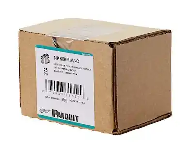 Panduit Category 6, 8 position, 8 wire keystone jack module White, Vit, RJ45 Begränsat antal