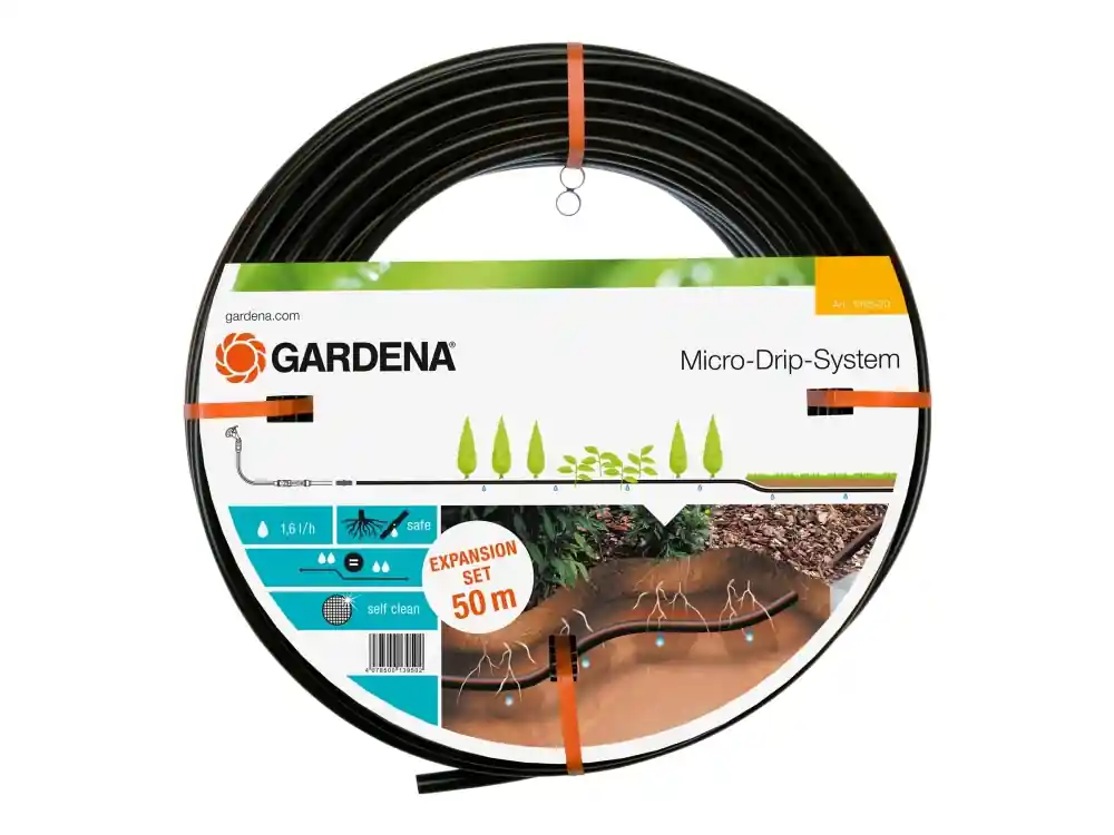 Gardena MICRO-DRIP DRYPSLANGE 50 M UDEN FITTING Begränsat antal