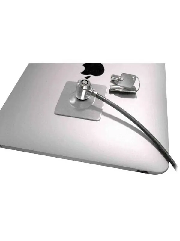 Utförsäljning Compulocks Universal Tablet Lock with Keyed Cable Lock - Säkerhetssats för mobiltelefon, surfplatta - silver