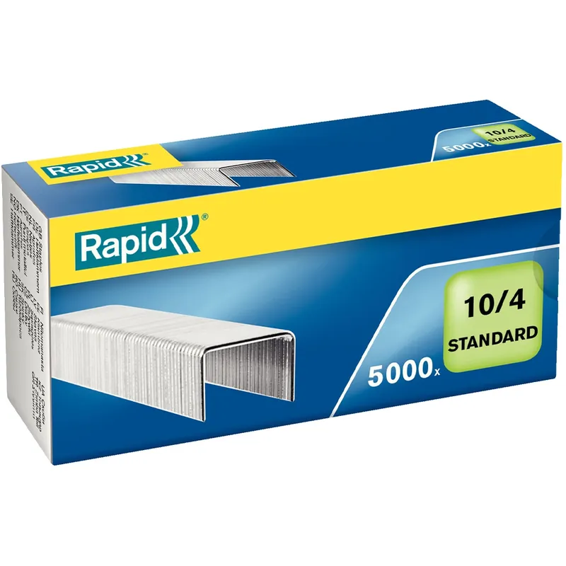 Outlet Rapid Standard - Klamrar - 10/4 - 4 mm - galvaniserat stål - paket med 5000 - för Economy E10, T1 Fashion F10, F11, F15 Soon PL