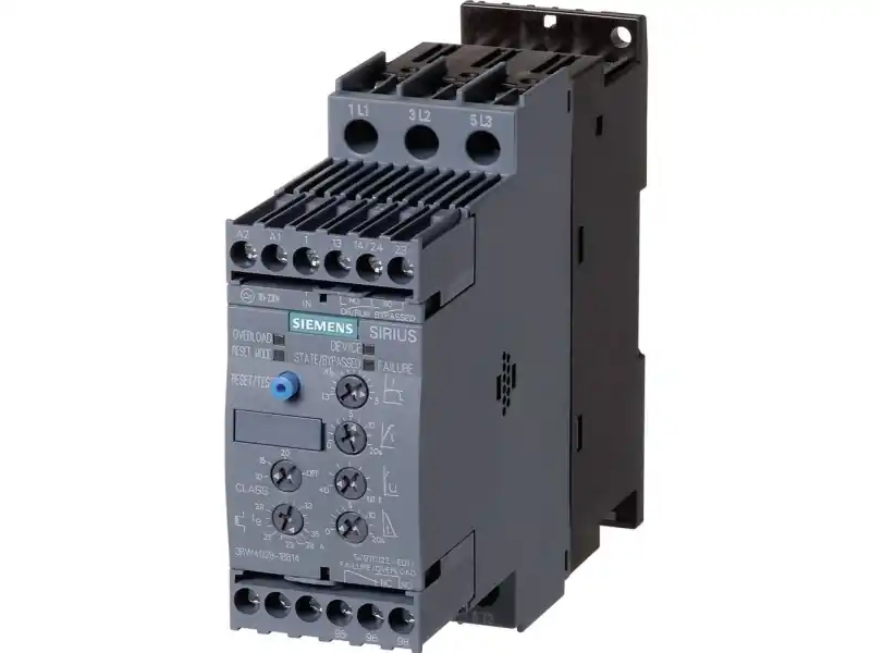 Siemens 3RW4027-1BB14 3RW40271BB14 Mjukstartsenhet Motorns effekt vid 400 V 15 kW Motorns effekt vid 230 V 7,5 kW 400 V/AC Nominell ström 32 A Trygg betalning