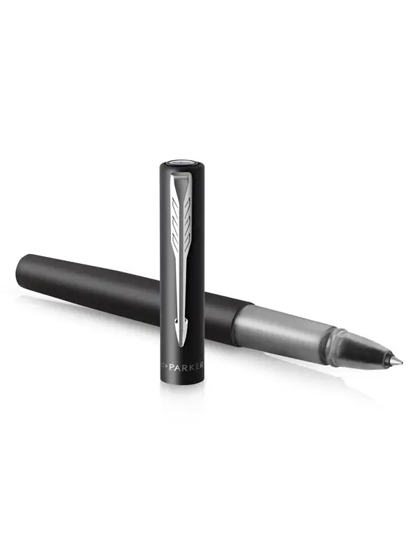 Outlet Parker Vector XL, Stiftpenna, Svart, Rostfritt stål, Krom, 1 styck