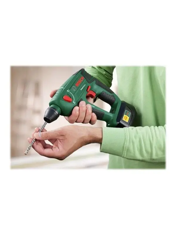 Billigare Bosch Uneo Maxx - Roterande hammare - sladdlös - 3-läge - SDS-Quick - 0.6 joule - 2 batterier - 18 V