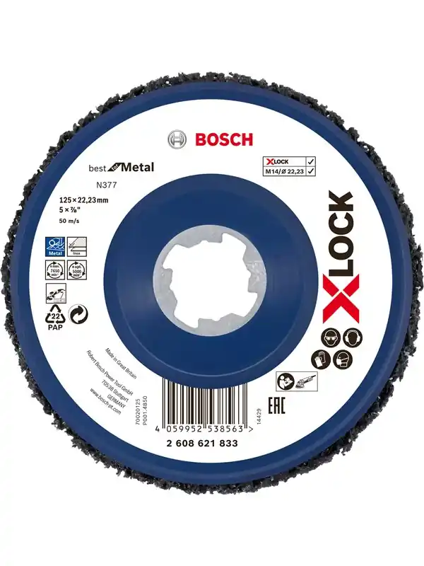 Köp online Bosch Best for Metal N377 - Poleringsskiva - 125 mm - X-LOCK