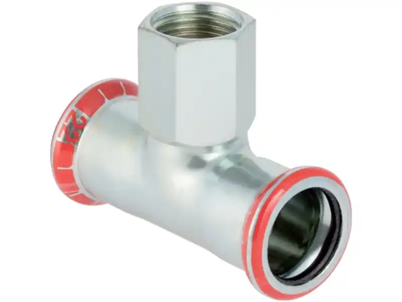 Geb. Mapress FZ T-stycke 42x3/4 - Geberit Mapress FZ T-stycke invändig gänga d42mm Rp3/4 d1=42mm