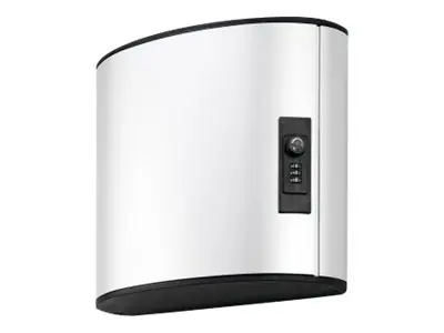 Outlet Nyckelskåp Durable KEY BOX CODE 18 aluminium med 18 krokar och kodlås 302x118x280 mm