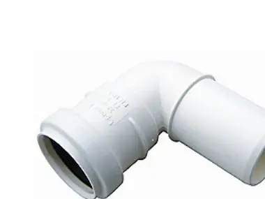 40 mm x 45° Böjningsavlopp vit PP Kundfavorit