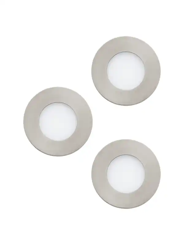 Reapris EGLO FUEVA 1, Nedtryckbar spotlight, 3000 K, 340 LM, 220-240 V, Nickel, Vit