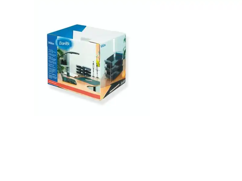 Beställ nu Brevfack Bantex Vision, A4, med stativ, 3-pack, svart