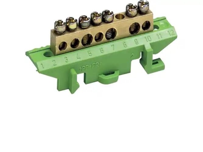 Hager KM07E, Grön, mässing, 5 mm Endast denna vecka