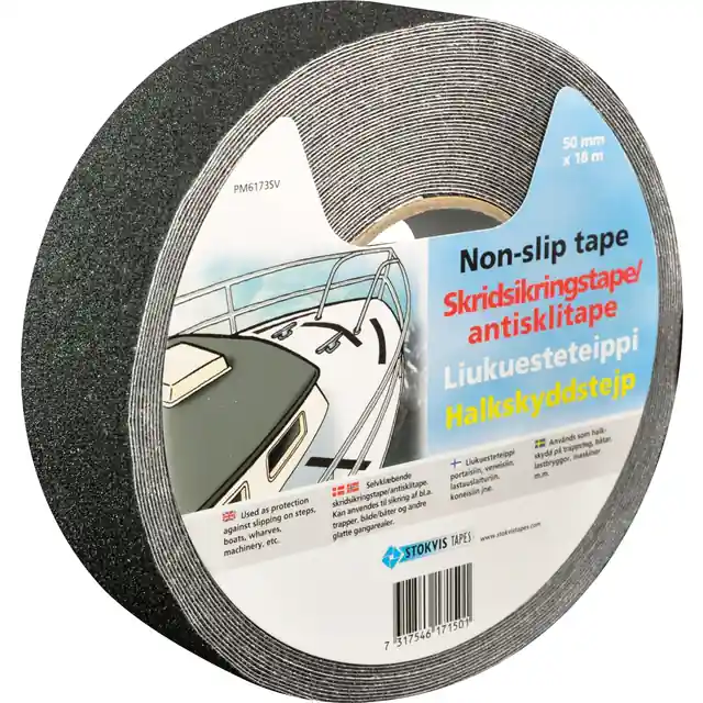 Skridsikkertape sort 50MMX18M Billig