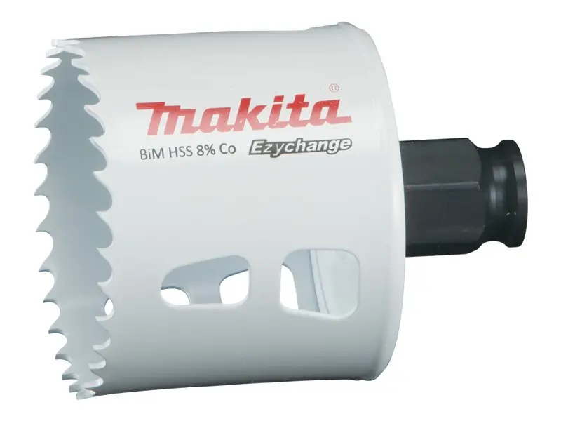 Makita E-03866, Single, Borr, Stål, Gjuten aluminium, Plast, Trä, Rostfritt stål, Vit, Bimetall, 4,4 cm Köp online