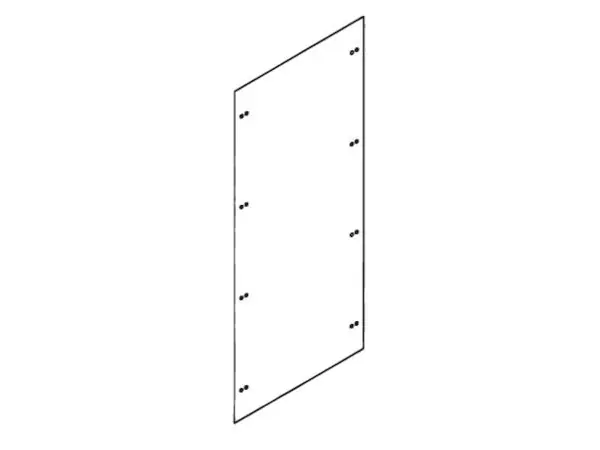 CUBIC Skilleplade sprosse, 10 x 2 modul, uden tilbehør Reapris