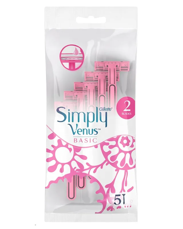 Gillette Simply Venus Basic 5 stk. Nedsatt pris