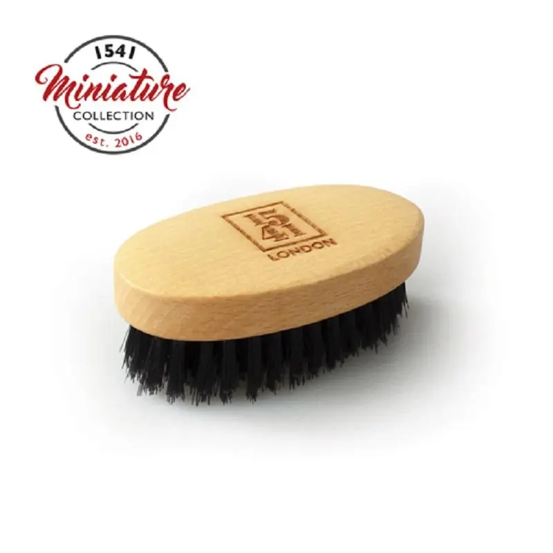 1541 London Mini Beard & Moustache Brush Beechwood Populär