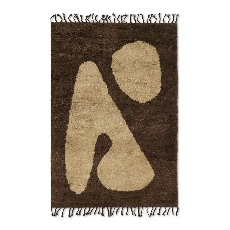 Ferm Living - Abstract Rug - Mattor - Large - W120 x H180 x D4 cm Billigare